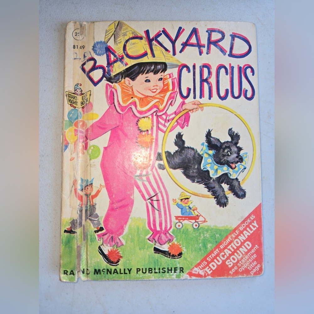 Backyard Circus By Helen Francis Stanley Rand Mcnally Vintage Book